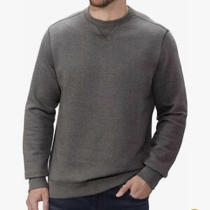 G.H. Bass & Co. Mens Mid-Weight Crew Sweatshirt Dark Grey Size XXL